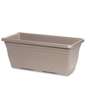 Crescent 31.5"x14"x13" Rectangle Dylan Planter Cappuccino