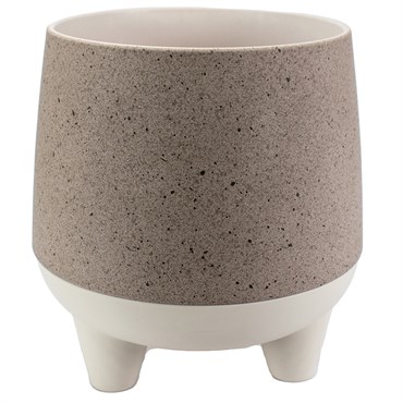 HC 10" Orion Pot Greige Granite/Birch