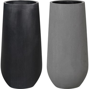 MCarr 8pc Tall Round Fiberstone Planter Pallet Mixed