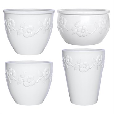 MCarr 26pc Dogwood Planter Pallet Glossy White