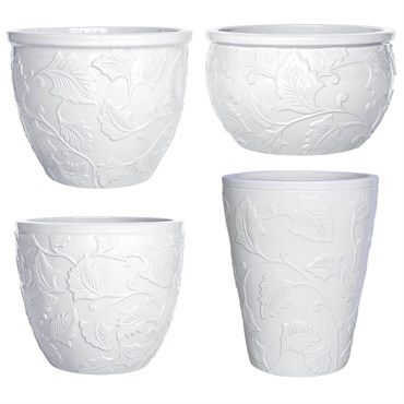 MCarr 26pc Trail Vine Planter Pallet Glossy White