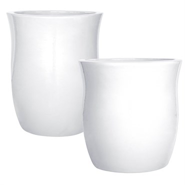 MCarr 30pc Tall Hourglass Planter Pallet White