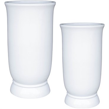 MCarr 8pc Tall Round Planter Pallet White