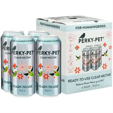 Perky Pet 4pk 16oz Can RTU 22% Sugar Nectar Clear