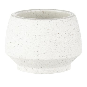 SSI 2" Stoneware Tapered Pot White