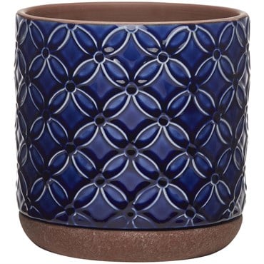 Southern Patio 8" Pot Ceramic Griffy Blue