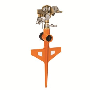 Dramm Colorstorm Impulse Stake Sprinkler Orange