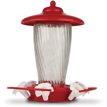 Penn 32oz Decorative Glass Hummingbird Feeder