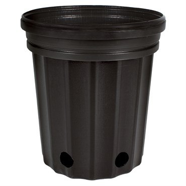 HC Dillen Elite 400 Nursery Pot, Blow Molded, Trade 1 Gallon, True, Black, 75 per Bundle, 135 Bundles per Pallet, 7.5in x 7.25in, 1.00 Gal, 1Gallon