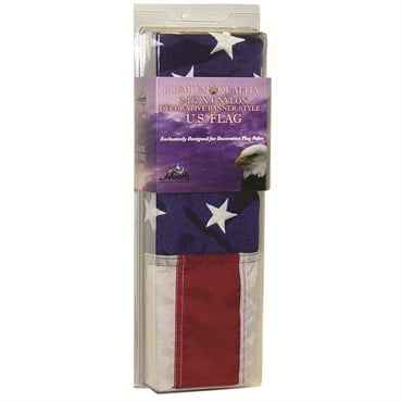 Heath 2.5'x4' Nylon Flag Sewn Stripes Embroidered