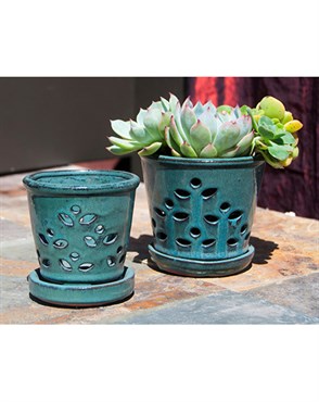 Verandah 7.5" Jd Waikiki Orchid Pot