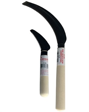 Sentora 6" Serrated Blade Sickle Wood Handle