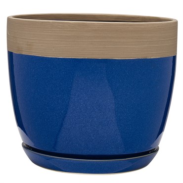 Southern Patio 8" Ana Planter Navy Finish