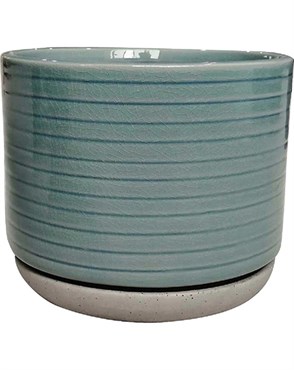 Southern Patio 6" Vado Planter Sea Blue Finish