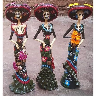 Talavera 12" Catrina Statue