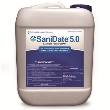 BioSafe SaniDate 5.0 55GL OMRI HAZ ( Hydrogen Peroxide+Peroxyacetic acid )