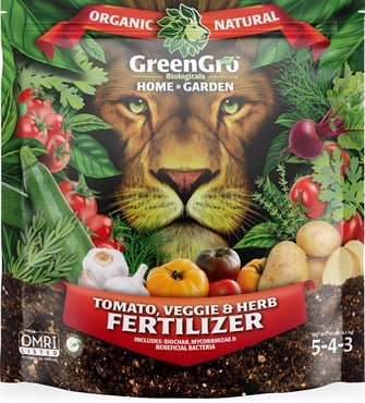GreenGro Biologicals 10lb Home & Garden Tomato, Veggie & Herb Fertilizer