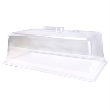 LND 7" Clear Dome with 2 Vents that Open and Close 40/CS