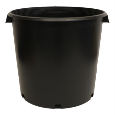 NS PC-10 WITH HANDLES, INJECTION MOLD, TRADE SIZE 10 GALLON, 10.27 GALLON, BLACK 27/CS 18CS/TOWER (15-1/4"X14-1/2"), 10Gallon