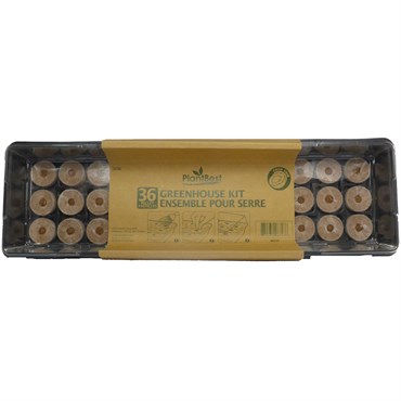 PlantBest 36 35mm Coconut Coir Pellet Greenhouse Kit