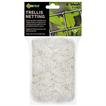 SunPack 5'x60' Woven Trellis Netting 6" Mesh