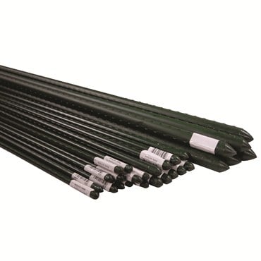 Bond 6' Heavy Duty Green Vinyl Super Steel Stake 10/BD - Diameter 20mm