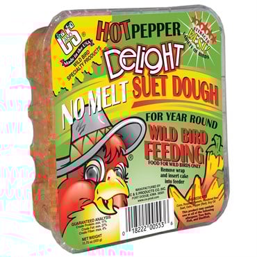 C&S 11.75oz Hot Pepper Delight No Melt Suet Dough