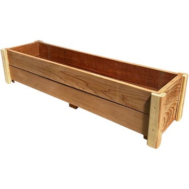 A&G 8"x10"x48" Redwood Formal Planter