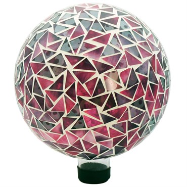 Gardener Select 10" Mosaic Purple Glass Garden Globe