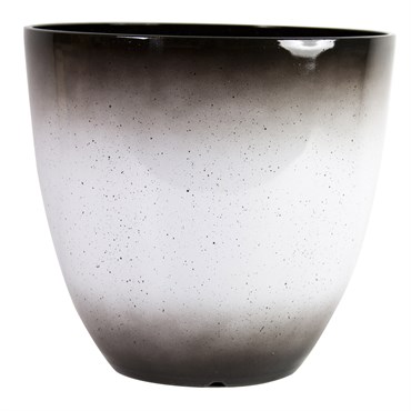 Gardener Select 12" Egg Planter Gradient Brown to White with Brown Specs 12"x12"x11.2" 6/CS