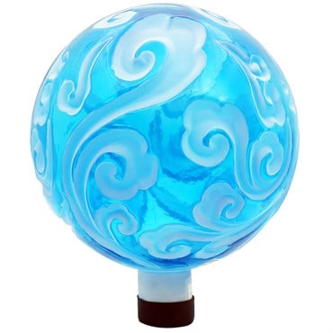 Gardener Select 10" Sea Blue Glass Garden Globe