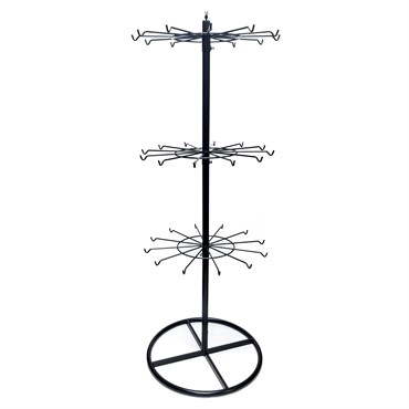 Gardener Select Spinner Display Black Metal 23"x61" 36 Hooks