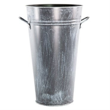 Gardener Select 12" Tall Bucket with Handle Antique Black 6.7"x4.7"x12" 24/CS