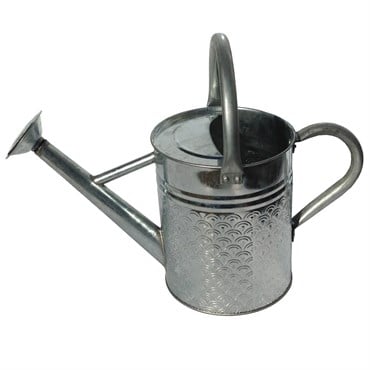 Gardener Select 4L 1.06G Watering Can Galvanized Finish Textured Pattern