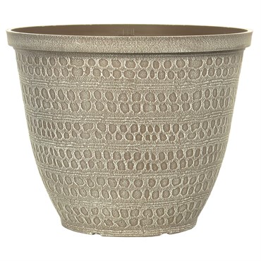 Grower Select 12.00 Ashbridges Planter Powdered Taupe 3gal 31/CS - 12in OD x 9.6in H