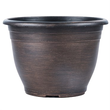 Grower Select 10.00 Tara Pot Copper Wash 6.5 Liter 1.72gal 48/CS - 10.83in OD x 7.68in H LF1102