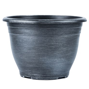 Grower Select 10.00 Tara Pot Silver Wash 6.5 Liter 1.72gal 48/CS - 10.83in OD x 7.68in H LF1102