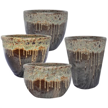 MCarr 26pc Mixed Planter Pallet Volcanic Falling Brown