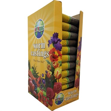 WormGanics 12pc 1cf OrganicWorm Castings Display