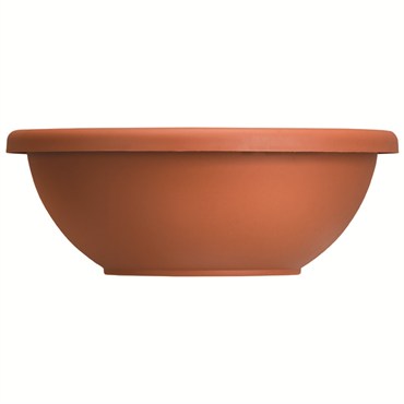 HC 22" Garden Bowl Planter Clay w/ Removable Drain Plugs Akro Mils