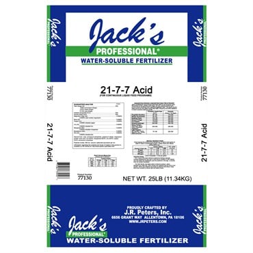 Jacks Prof Acid 21-7-7 25Lb (80/Pl)