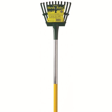 Flexrake Shrub Rake w/ 8" Flex-Steel Head 48" AlumiLite Handle