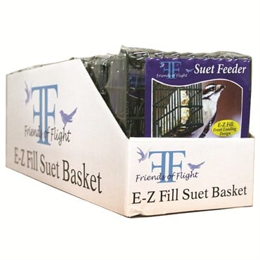 Friends of Flight Forest Green Easy Fill Wire Suet Basket