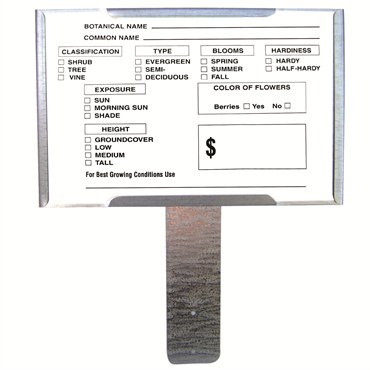 Colmet 7"x5" Plant Info Card 25pk