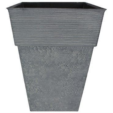 HC 13" Avino Square Planter Oxidized Black Listo
