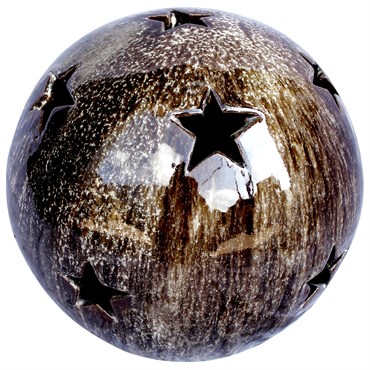 MCarr 10" Sphere W/Stars Falling Brown