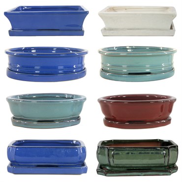 MCarr 18PC 6" Bonsai Pot Mixed Asst