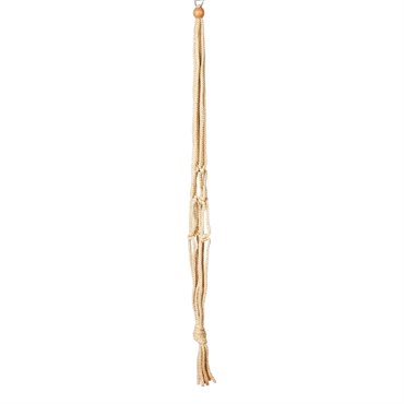 Primitive 36" Jute Tan Macrame Plant Hanger