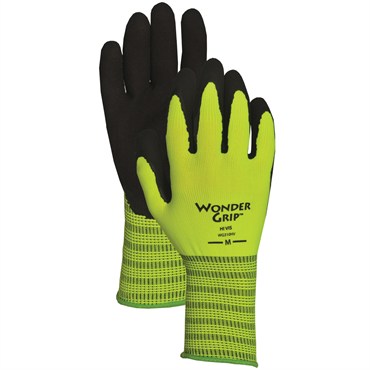 Wonder Grip Rubber Palm Glove XXL Hi Vis Green