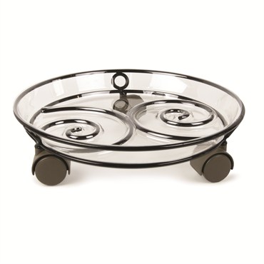 Plastec 12" Spiral Caddy Black